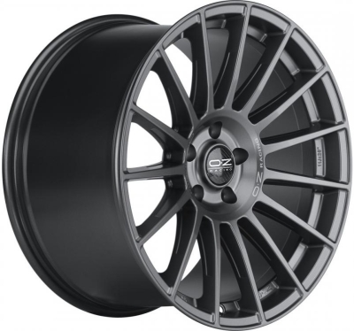 OZ Racing SuperTurismo DAKAR MATT GRAPHITE SILVER LETTERING 9.5x21 5x130 ET55 71.6