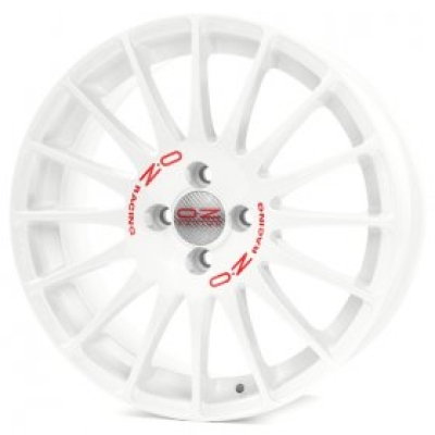OZ Racing Superturismo WRC WHITE RED LETTERING 7x16 4x108 ET16 65.1